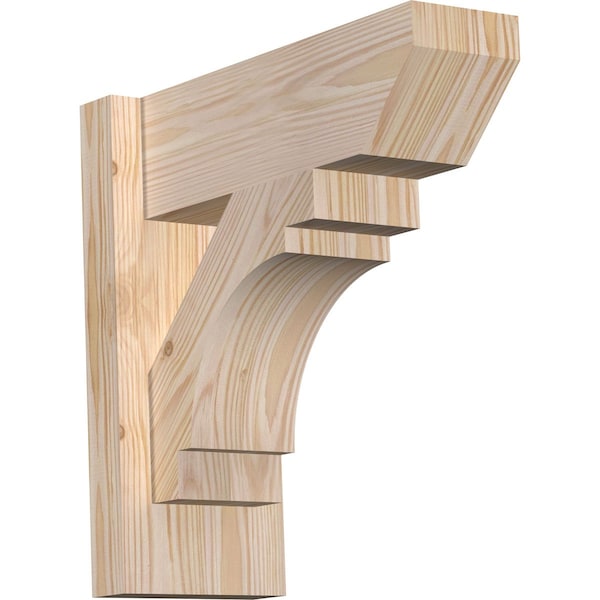 Ekena Millwork Merced Slat Smooth Outlooker, Douglas Fir, 5 1/2"W x 14"D x 14"H OUT06X14X14MRC06SDF - main